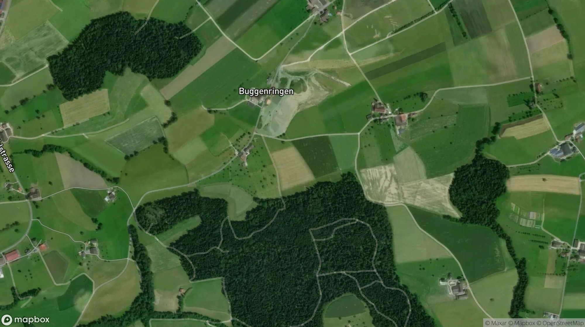 Parzelle auf Satellitenkarte