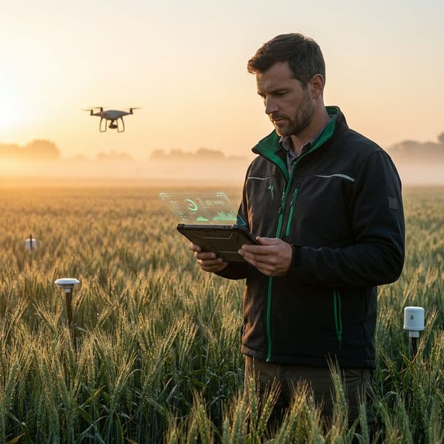 Smart farming with tablet